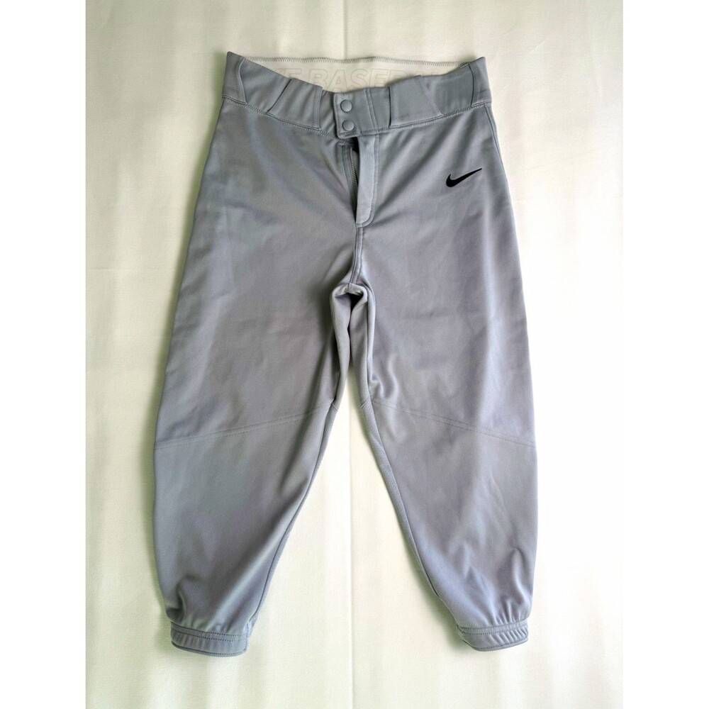 Nike Team Youth Unisex Baseball/Softball Pants, Gray, Size S